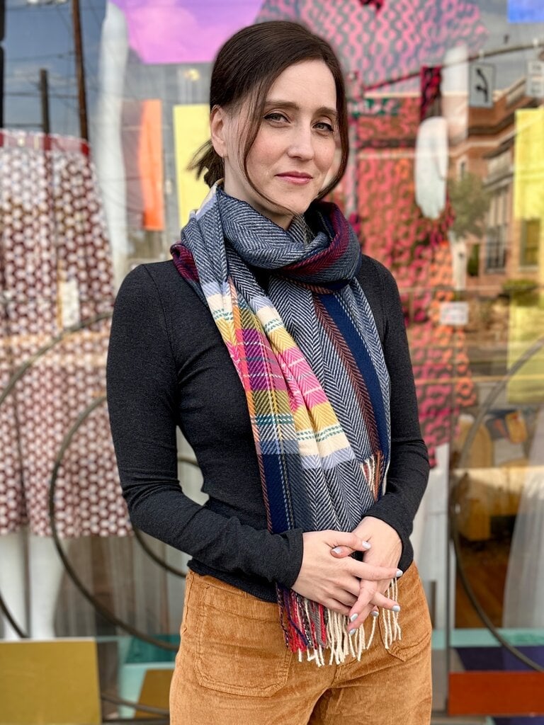 JS Accessories Biggie Scarf - Navy Mixi
