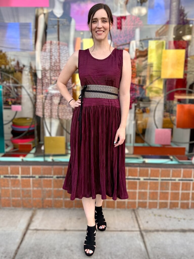 Sarah Bibb Gaylor Midi - Wine Glama S/M