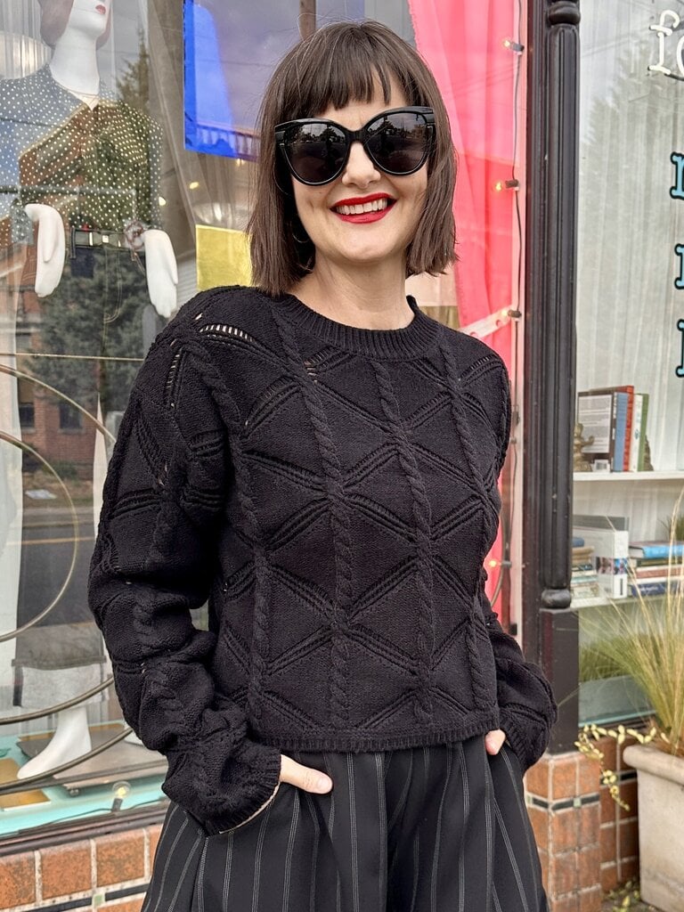 Astrid Jira Sweater - Open Black