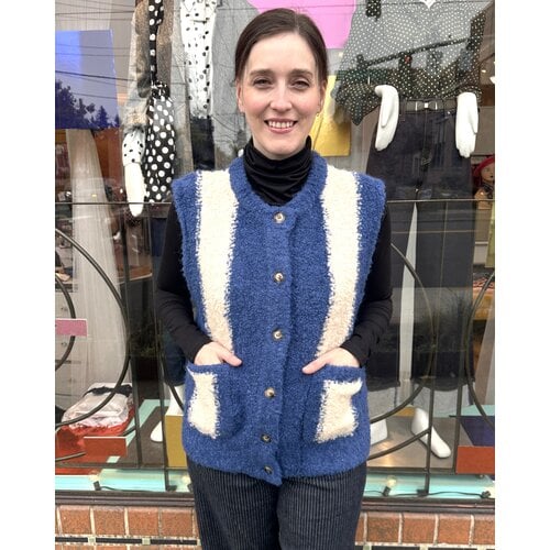 Frnch Shila Vest - Cozy Bleu Frnch Shila Vest - Cozy Bleu