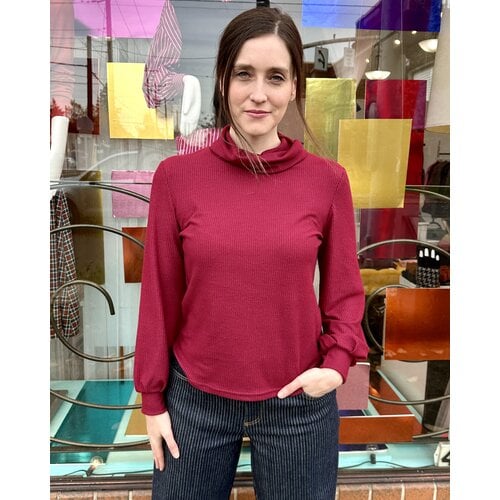 Sarah Bibb Nicole Sweater - Cran Rib