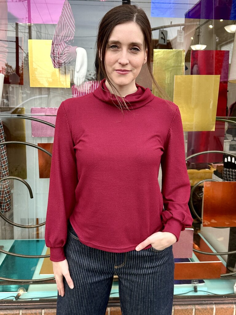 Sarah Bibb Nicole Sweater - Cran Rib