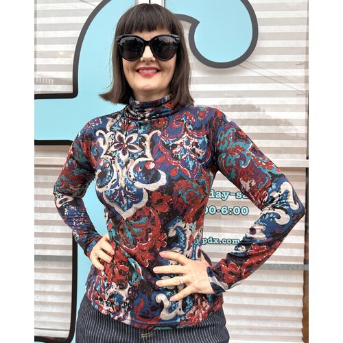 Sarah Bibb Tasha Turtleneck - Luxi Blu