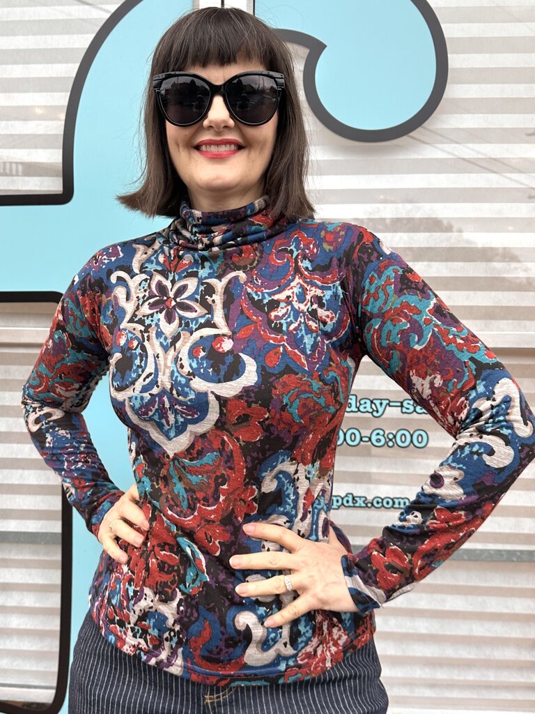 Sarah Bibb Tasha Turtleneck - Luxi Blu