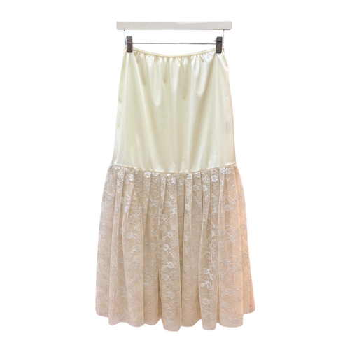 Sarah Bibb Mazzie Half Slip - Ivory/Silvery Lace