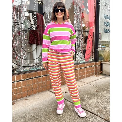 Sarah Bibb Jillian/Bev PJ Set - Cheery Stripe