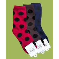 Fuzzy Dot Socks