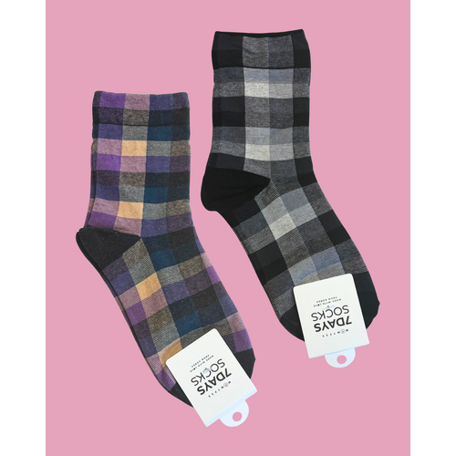 7 Days Plaid Socks