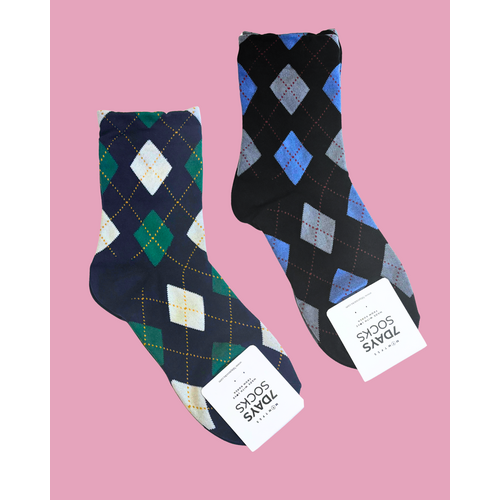 7 Days Classic Argyle Socks