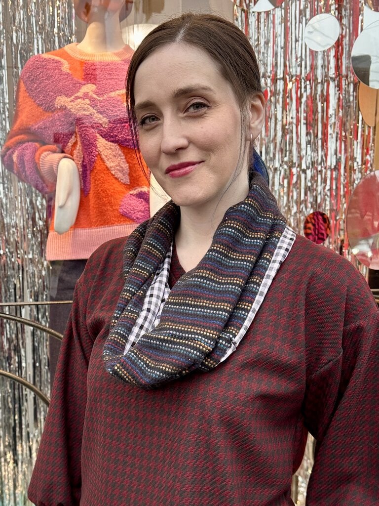 Sarah Bibb Single Loop Infinity Scarf -Cincinnati/Ernesto