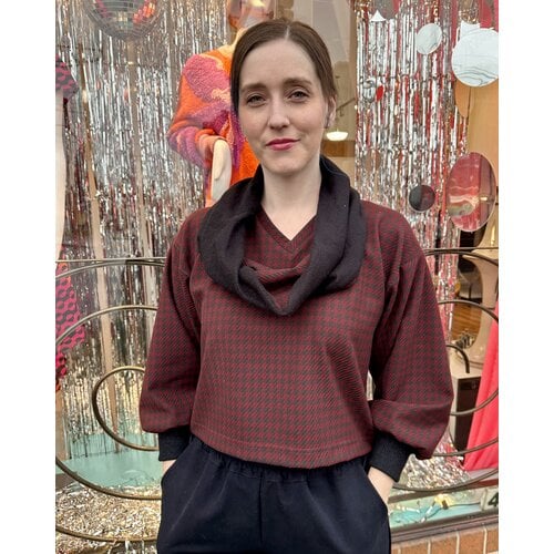 Sarah Bibb Single Loop Infinity Scarf -Houndy/Cozy Black