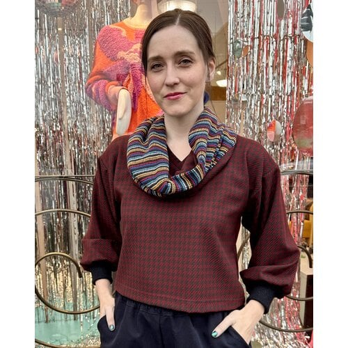 Sarah Bibb Single Loop Infinity Scarf -Houndy/Ernesto