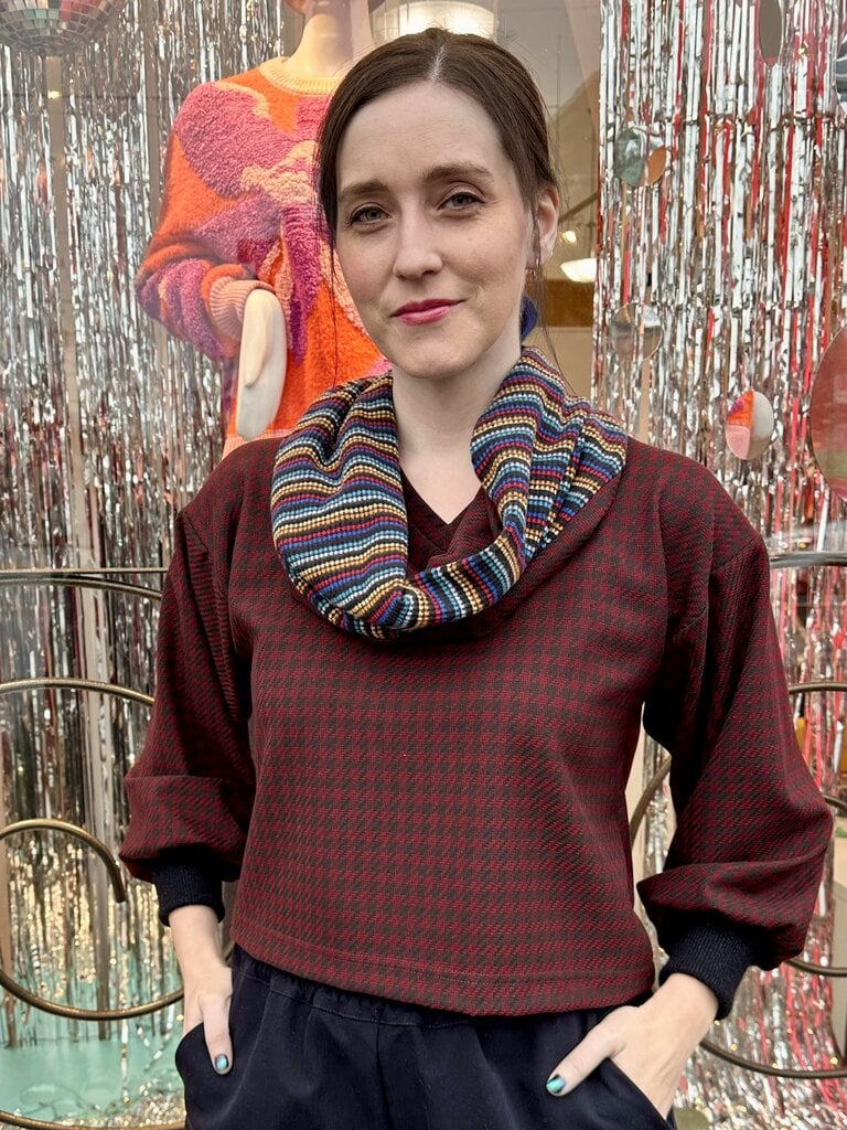 Sarah Bibb Single Loop Infinity Scarf -Houndy/Ernesto