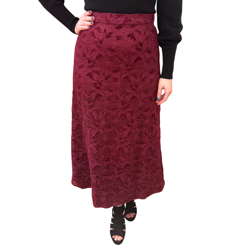 Frnch Harriet Lace Skirt - Bordeaux