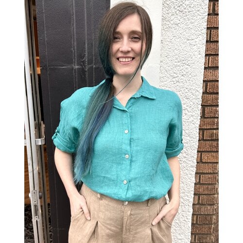 Milio Milano Bea Blouse  - Teal