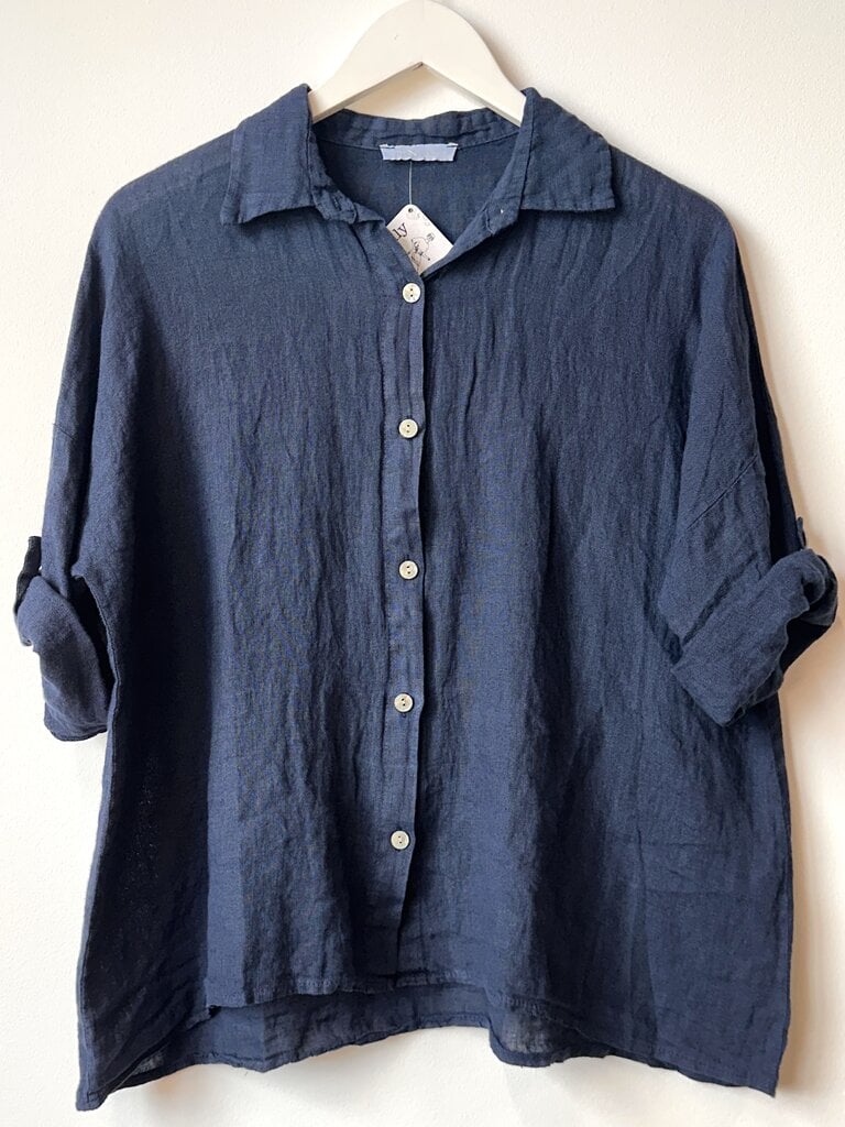 Milio Milano Folly Bea Blouse  - Navy