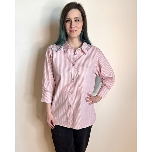 Cameo Oxford Blouse - Pink