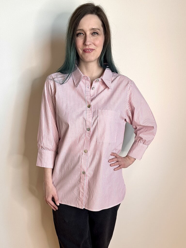 Cameo Oxford Blouse - Pink