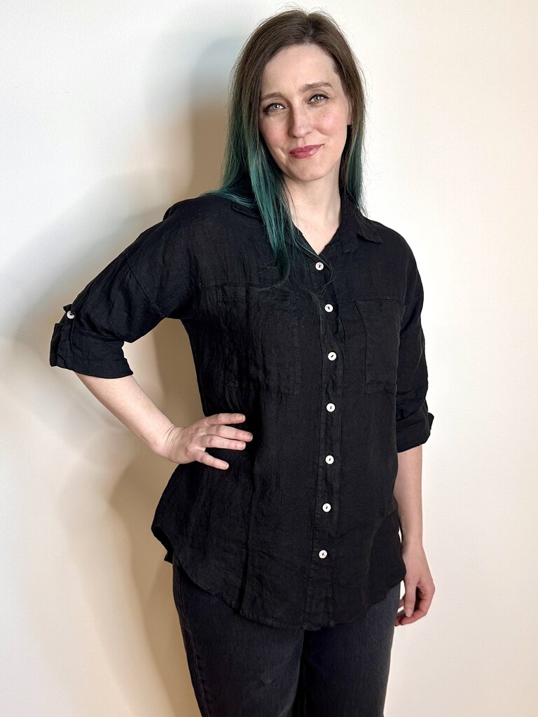 Milio Milano Folly Altana Blouse  - Black