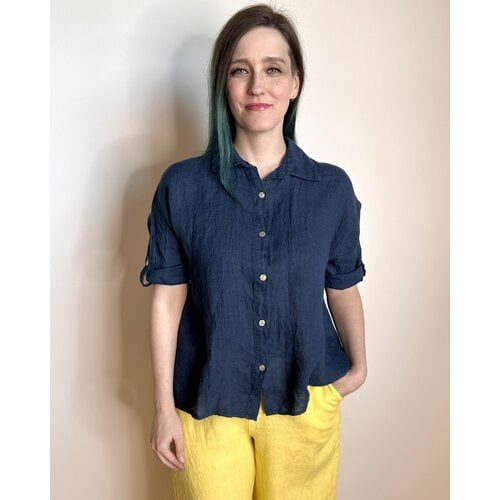 Milio Milano Folly Bea Blouse  - Navy