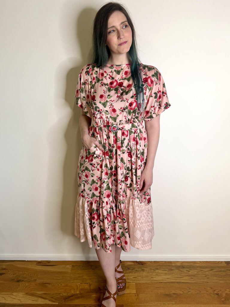 Sarah Bibb Abbie Pockets -  Ballet Roses (made to order)