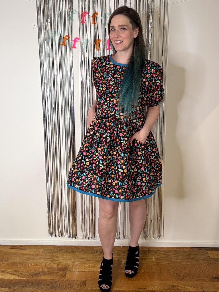 Busy Mushroom Cass Dress -Birdz one size