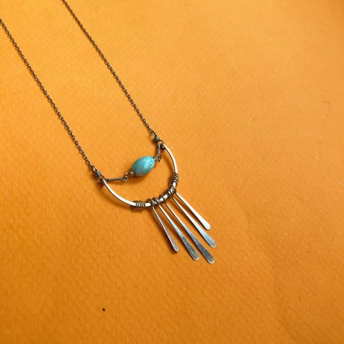 Amy Olson Fringe Necklace - Turquoise Amy Olson Fringe Necklace - Turquoise