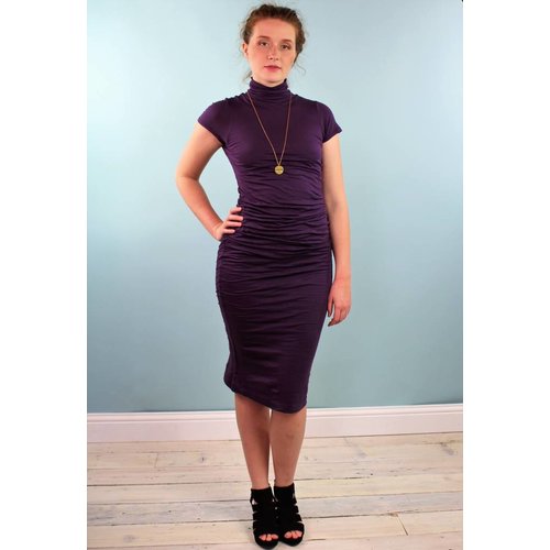 Velvet Valda Dress - Iris Velvet Valda Dress - Iris