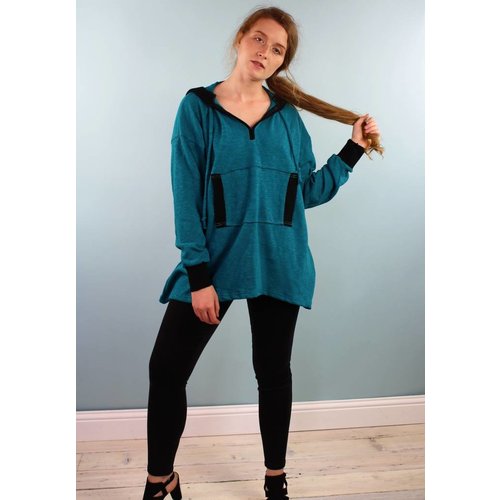 Sarah Bibb Audrey Hoody - Turq Sarah Bibb Audrey Hoody - Turq