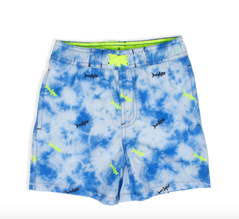 tie dye swim trunks