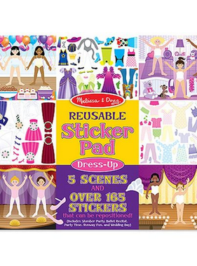 Melissa & Doug Reusable Sticker Pad-Dress-Up 4198