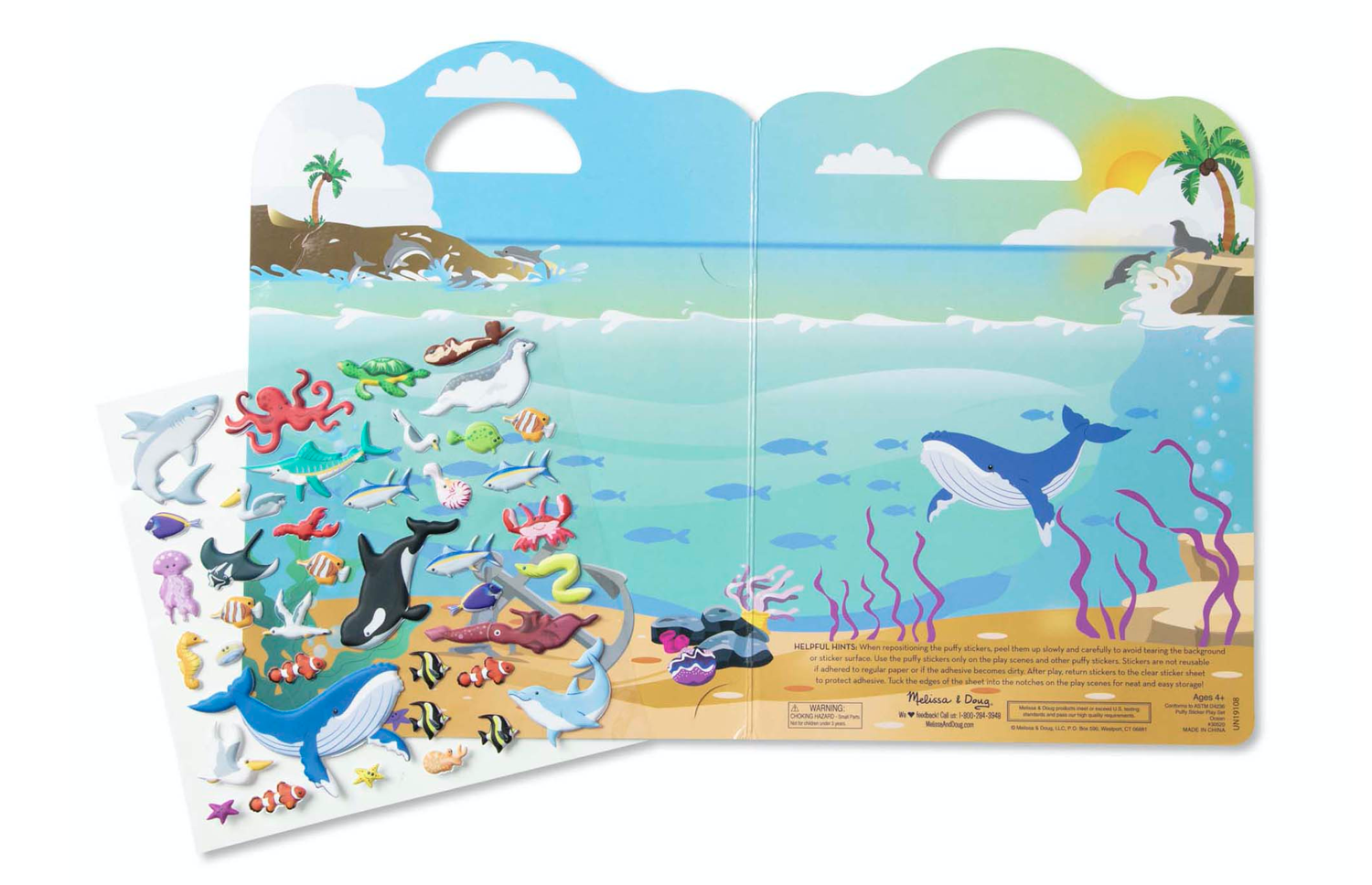 Melissa & Doug Puffy Sticker Play Set- Ocean 30520