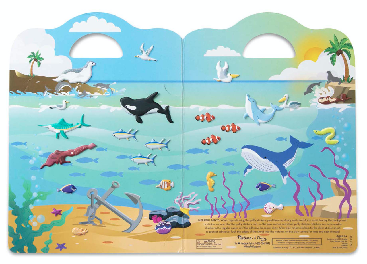 Melissa & Doug Puffy Sticker Play Set- Ocean 30520