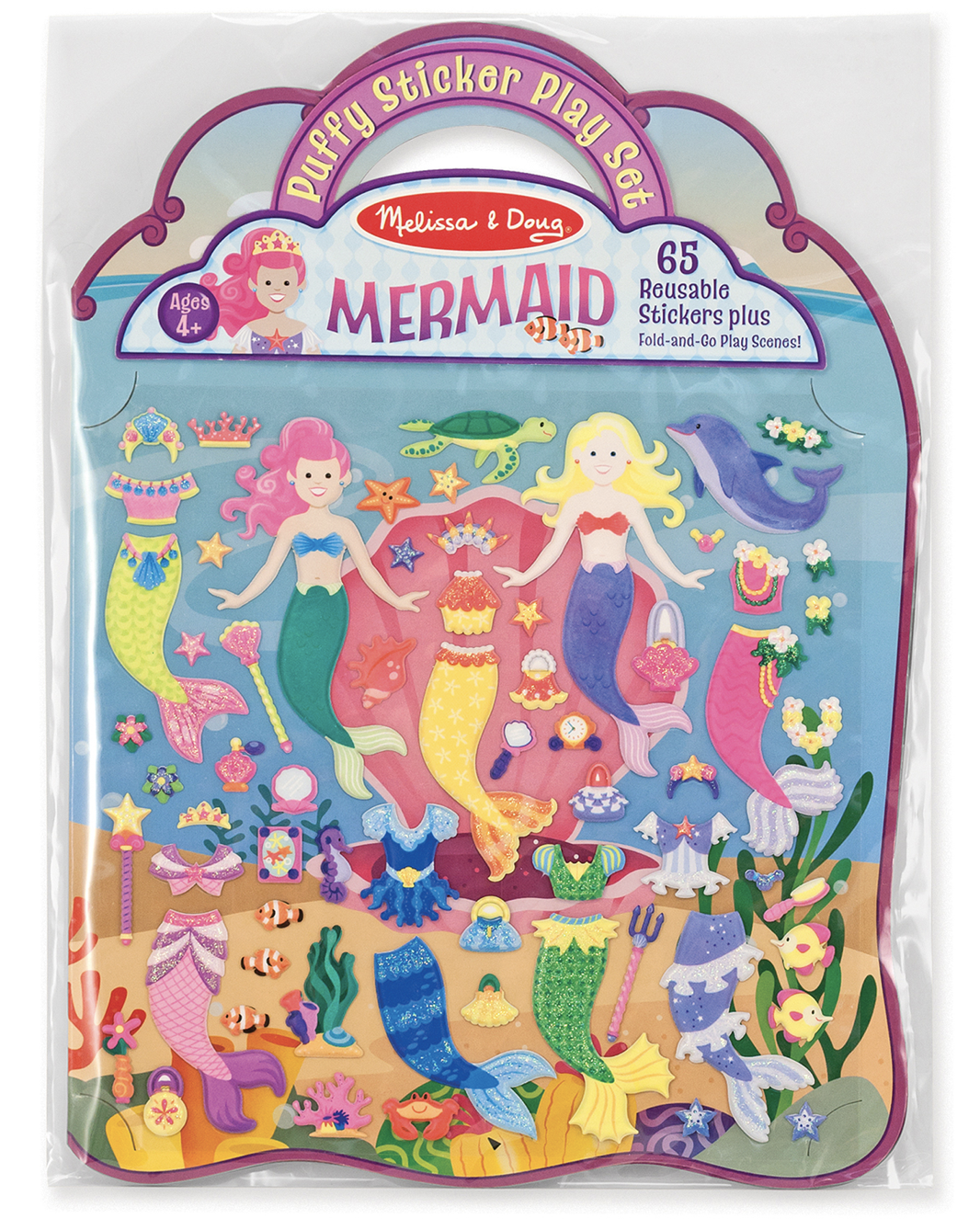 Melissa & Doug Puffy Sticker Play Set - Mermaid 50661