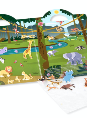 Melissa & Doug Safari Reusable Puffy Sticker Play Set 9106