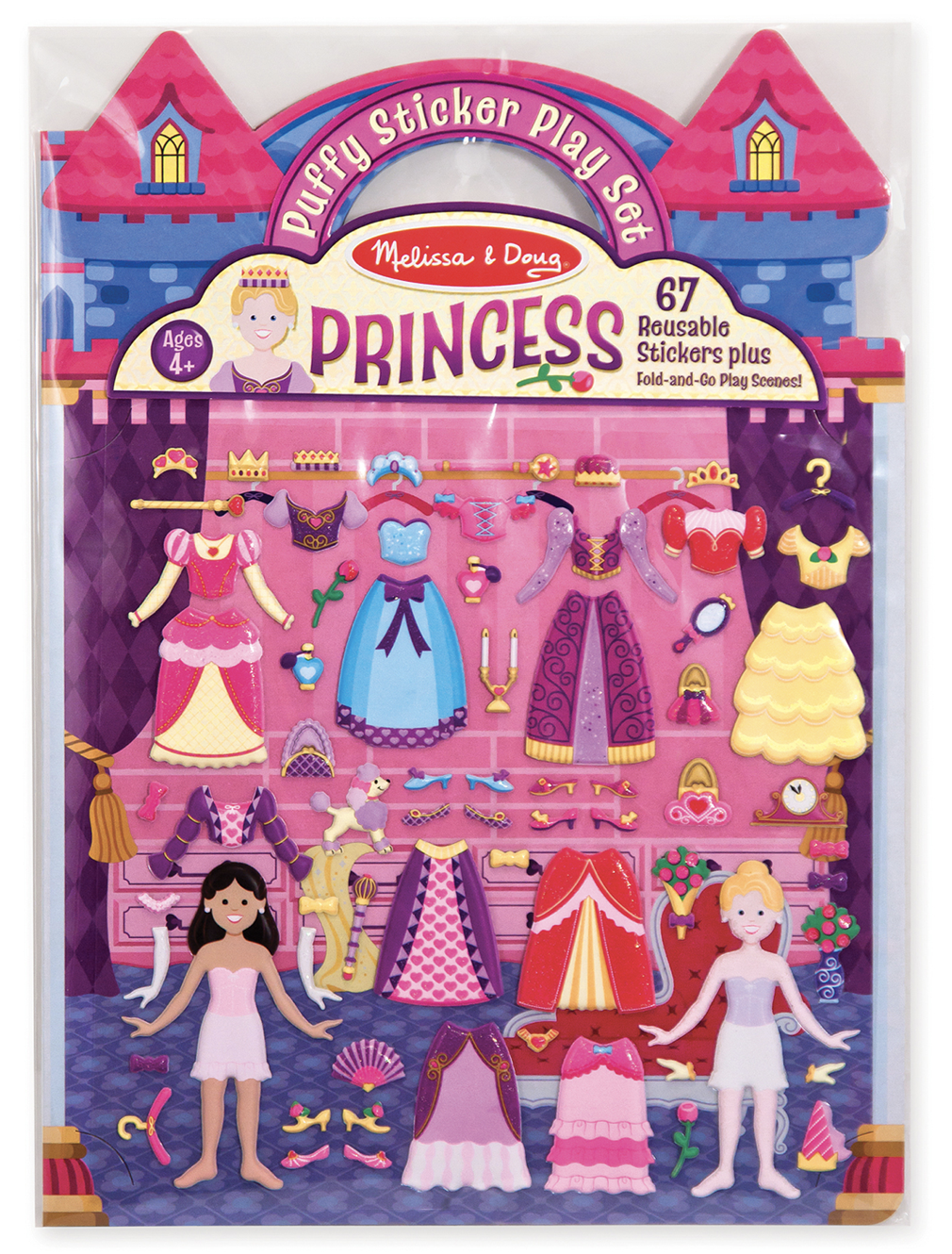 Melissa & Doug Puffy Sticker Play Set Princess 9100