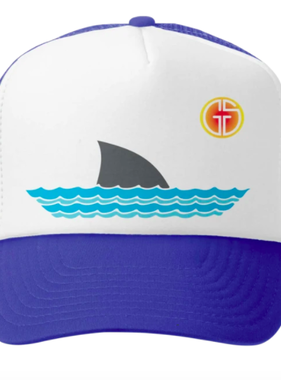 Sharky Trucker Hat Royal/White