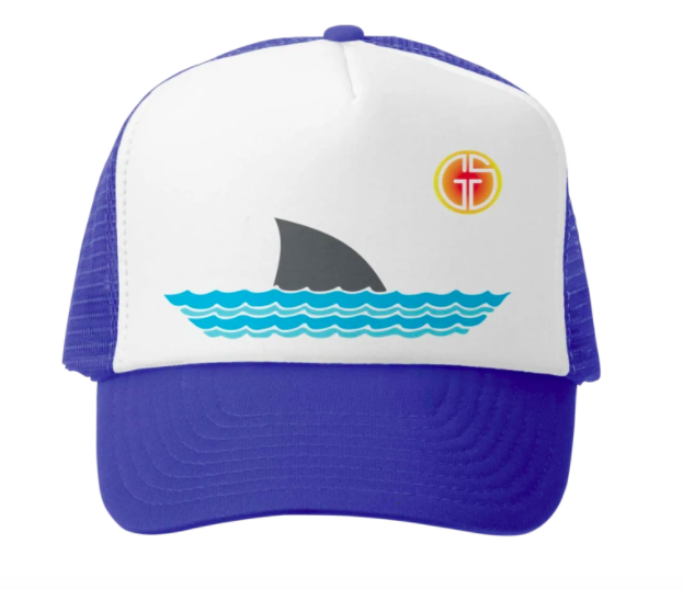 Grom Squad Sharky Trucker Hat Royal/White
