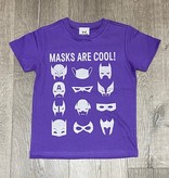 Masks Are Cool S/S Tee-Purple/Silver