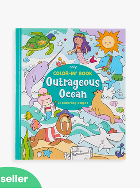 Ooly 118-205 Color-in Book: Outrageous Ocean