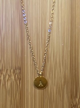 Initial Necklaces, Gold