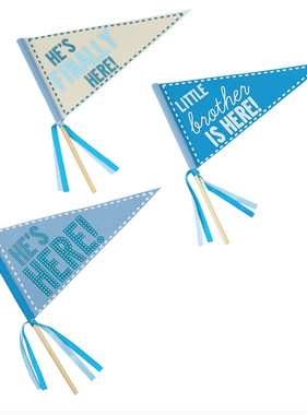 Mudpie LITTLE BROTHER PENNANT SET