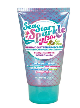 Sea Star Sparkle SPF 50+ Mermaid Coco Lime Scented, 4oz