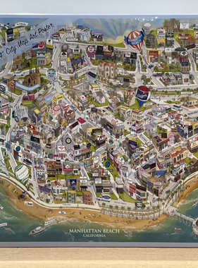 California Map Company Manhattan Beach Puzzle