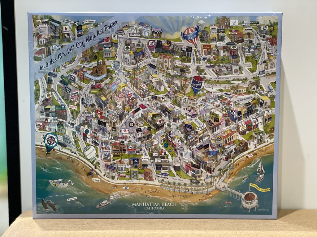 California Map Company Manhattan Beach Puzzle