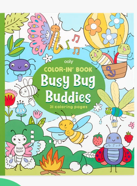 Ooly 118-246 Color in Book Busy Bug Buddies