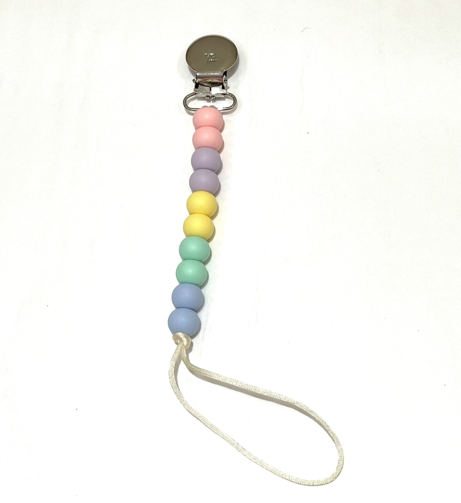 Three Hearts Petite Molly Pacifier  & Toy Clip