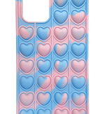Bubble Pop Fidget Snow Cone Hearts Popper Phone Case iPhone 12