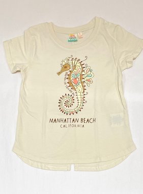 Girls MB T-Set Free Seahorse Ivory