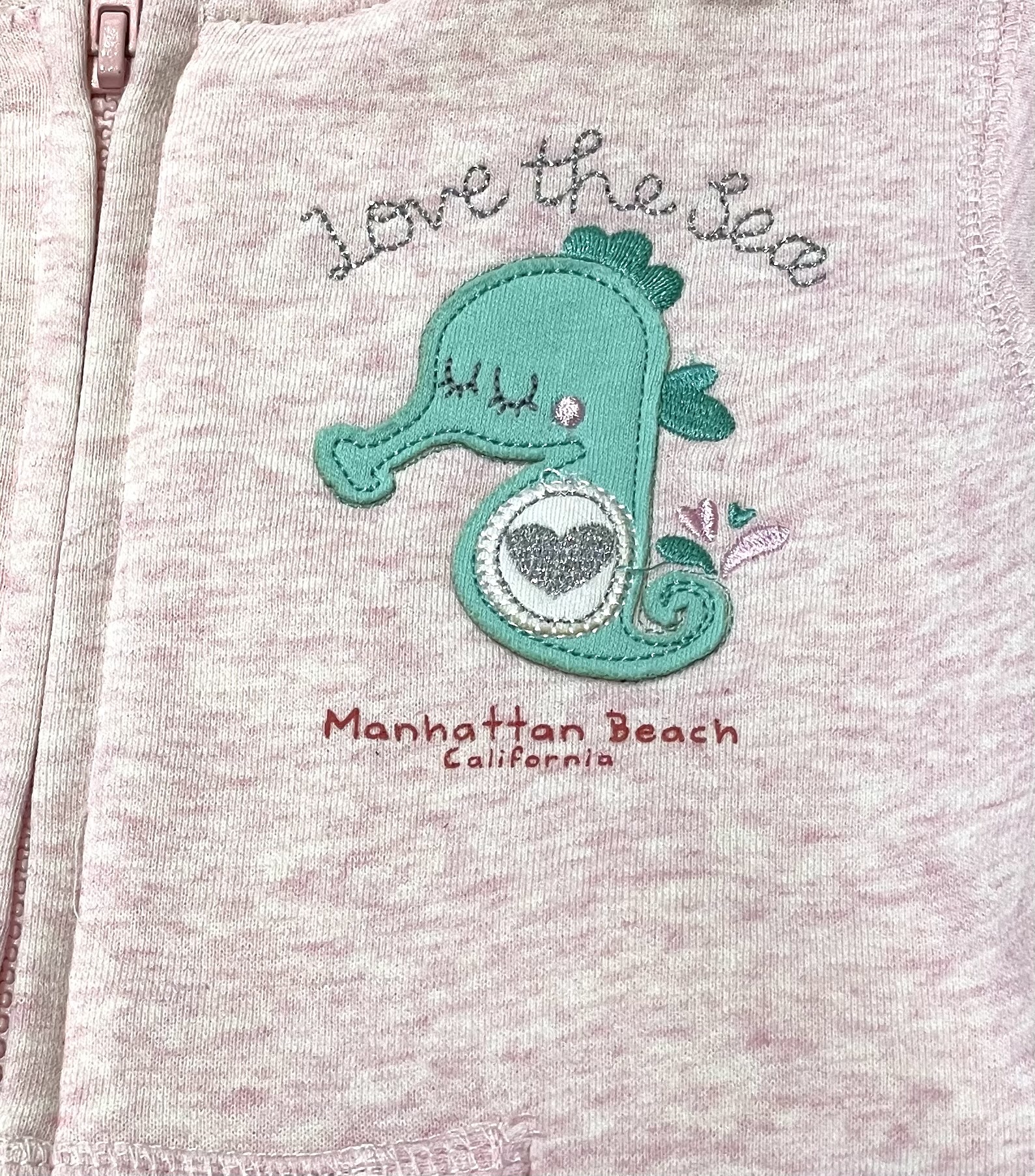 Baby Girl Manhattan Beach Hoody Seahorse
